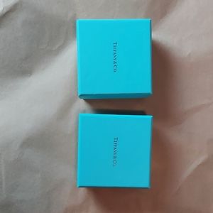Pair of Tiffany Boxes, with pouch